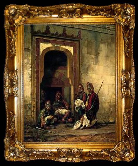 framed  unknow artist Arab or Arabic people and life. Orientalism oil paintings 145, ta009-2
